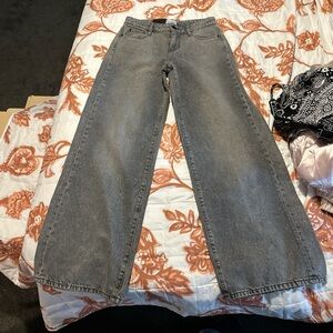 Guess Women's Wide Leg Gray Jeans